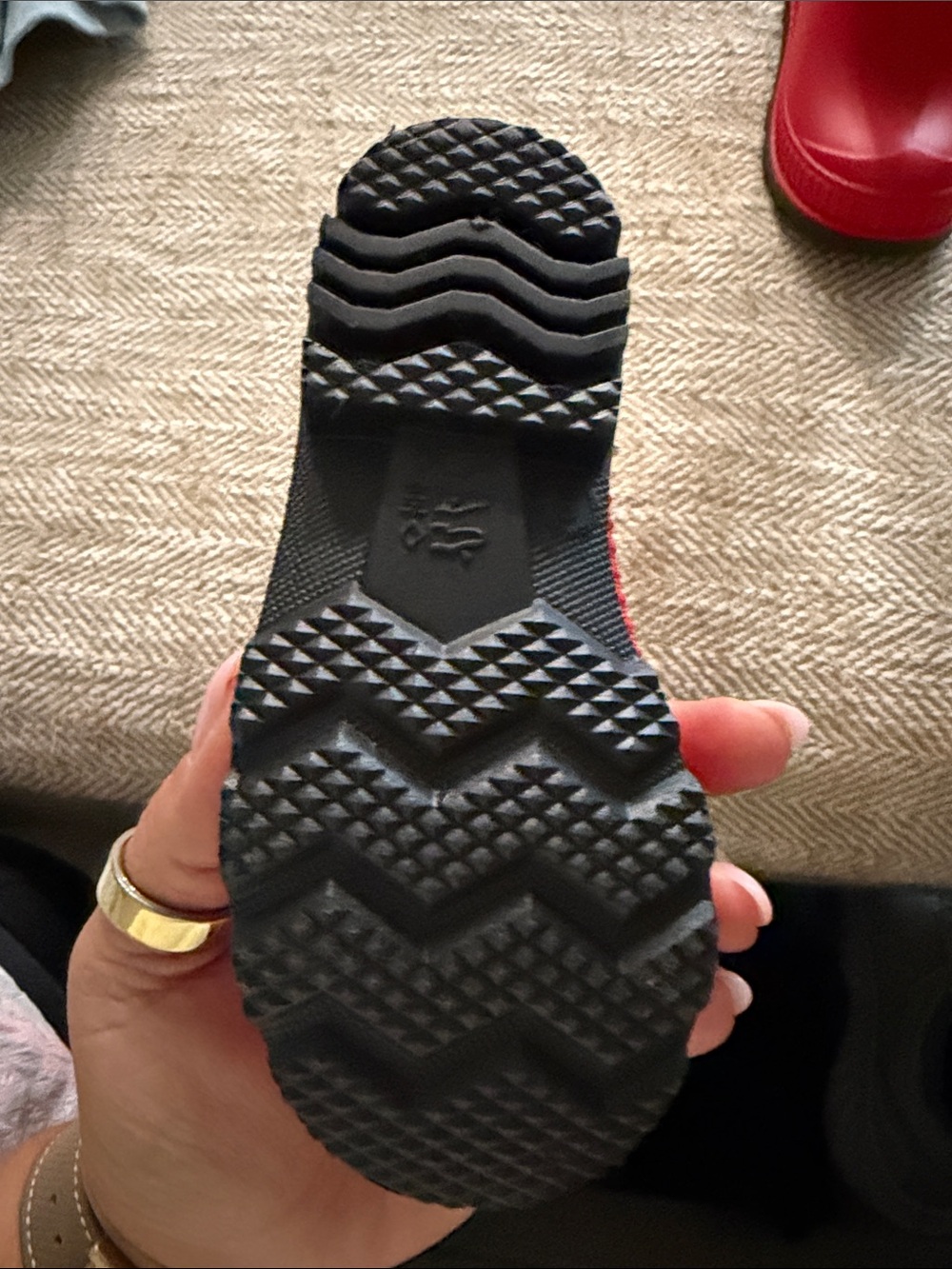 Kamik Kids Bright Red Waterproof Rain Boots - Picture 2 of 3